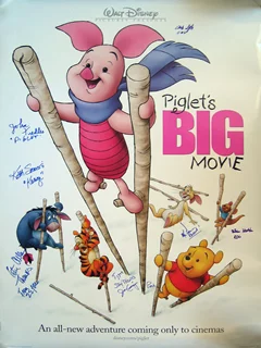 Piglet's Big Movie autograph