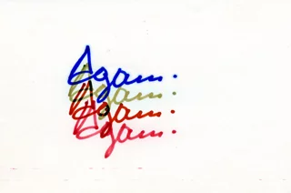 Yaacov Agam autograph