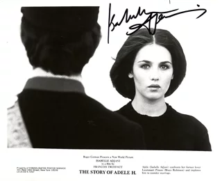 Isabelle Adjani autograph
