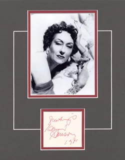 Gloria Swanson autograph