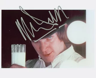 Malcolm McDowell autograph