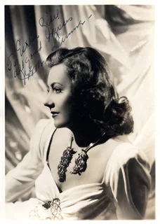 Irene Dunne autograph
