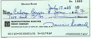 Maurice Evans autograph