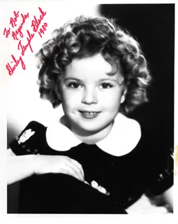 Shirley Temple-Black autograph