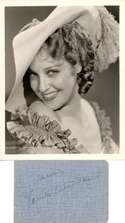 Jeanette MacDonald autograph