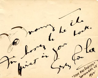 Gypsy Rose Lee autograph