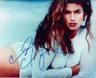 Cindy Crawford autograph