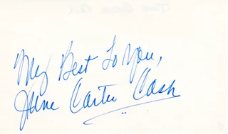 June Carter Cash autograph