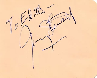 James Stewart autograph