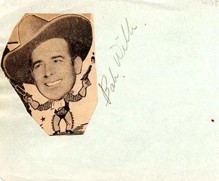 Bob Wills autograph