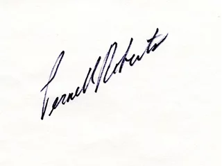 Pernell Roberts autograph