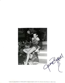 Jane Russell autograph