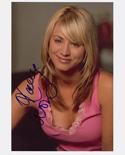 Kaley Cuoco autograph