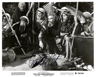 Charlton Heston autograph