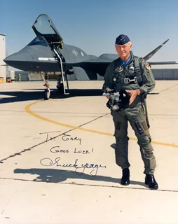 Chuck Yeager autograph