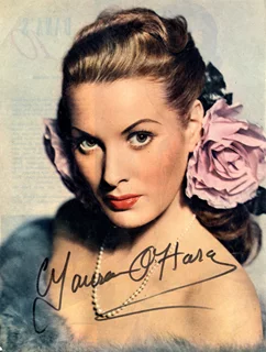 Maureen O'Hara autograph