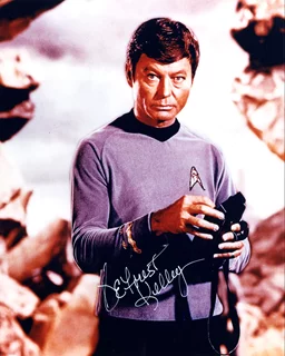 Deforest Kelley autograph