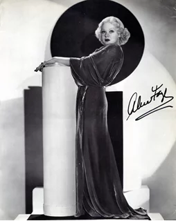 Alice Faye autograph