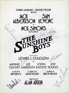 The Sunshine Boys autograph