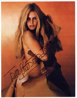 Brigitte Bardot autograph