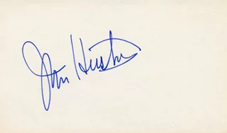 John Huston autograph
