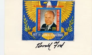Gerald Ford autograph