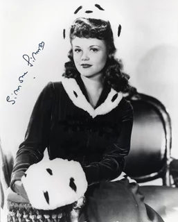 Simone Simon autograph