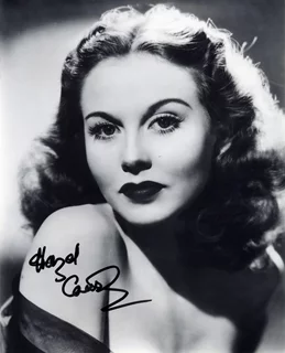 Hazel Court autograph
