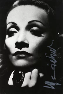 Marlene Dietrich autograph