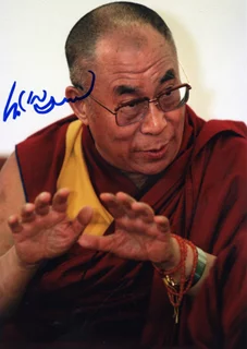 Dalai Lama autograph