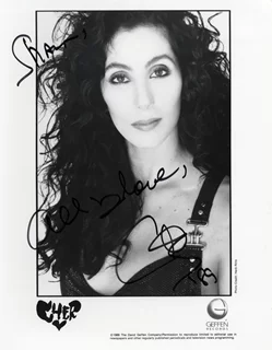 Cher autograph