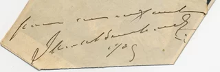 Sarah Bernhardt autograph