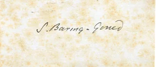 Sabine Baring-Gould autograph