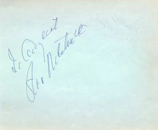 Thomas Mitchell autograph