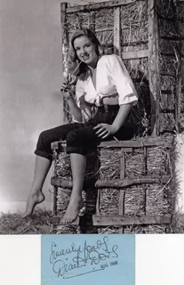 Diana Dors autograph