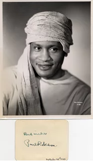Paul Robeson autograph