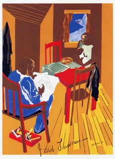 Jacob Lawrence autograph