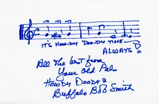 Buffalo Bob Smith autograph