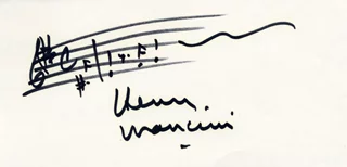 Henry Mancini autograph