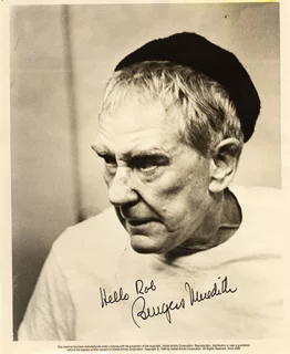 Burgess Meredith autograph