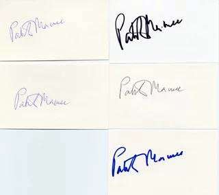 Patrick MacNee autograph