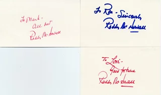 Roddy McDowall autograph