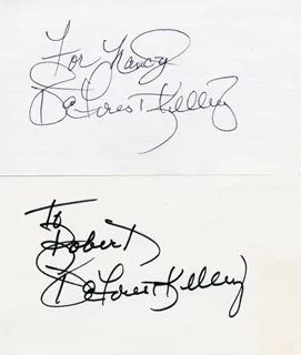 Deforest Kelley autograph