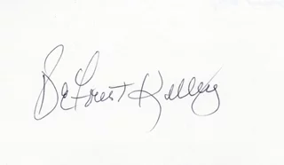 Deforest Kelley autograph