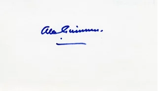 Alec Guinness autograph