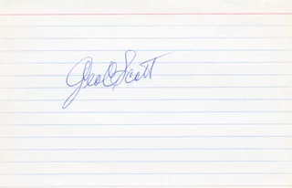 George C. Scott autograph