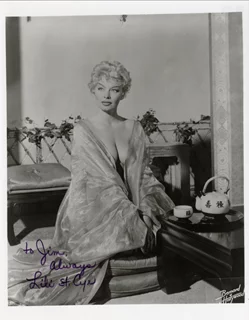 Lili St. Cyr autograph