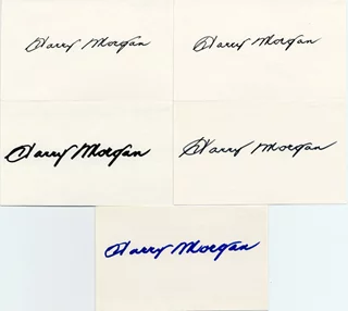 Harry Morgan autograph