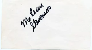 McLean Stevenson autograph