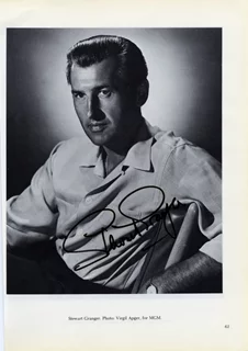 Stewart Granger autograph